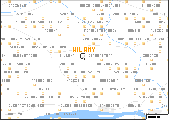 map of Wilamy