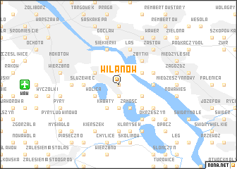 map of Wilanów