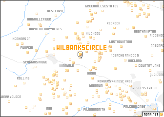 map of Wilbanks Circle