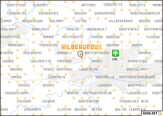 map of Wilbeauroux