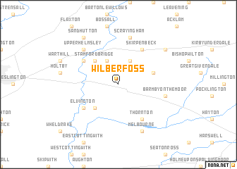 map of Wilberfoss