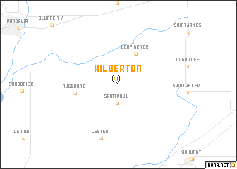 map of Wilberton