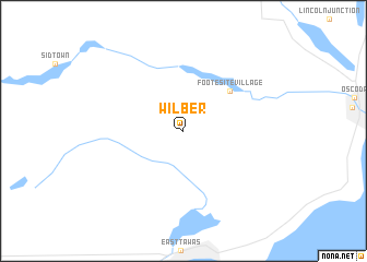 map of Wilber