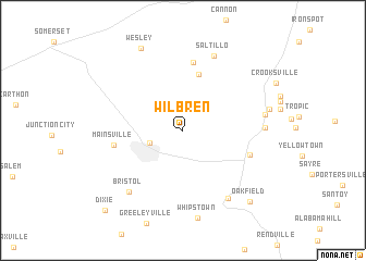 map of Wilbren