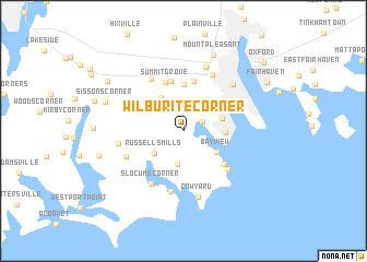 map of Wilburite Corner