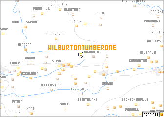 map of Wilburton Number One