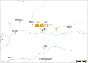 map of Wilburton