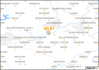 map of Wilby