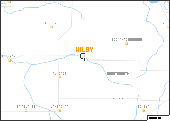 map of Wilby