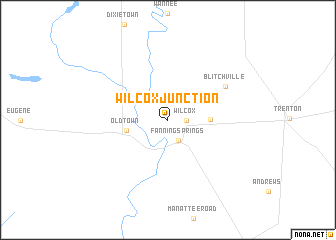map of Wilcox Junction