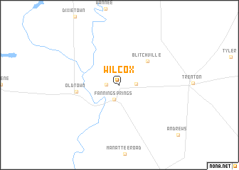 map of Wilcox