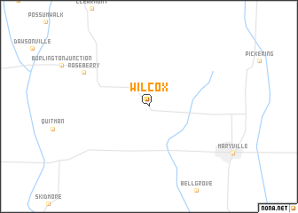 map of Wilcox