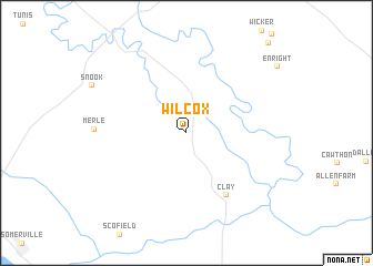 map of Wilcox