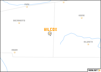 map of Wilcox