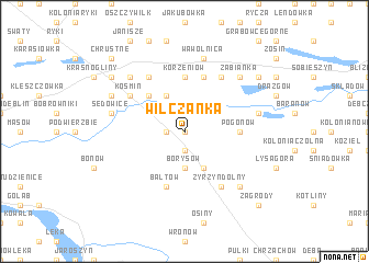 map of Wilczanka