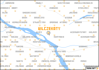 map of Wilcze Kąty