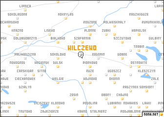 map of Wilczewo