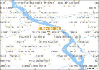 map of Wilczkowice