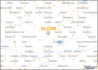 map of Wilczna