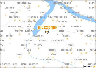 map of Wilczonek