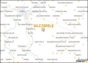 map of Wilczopole