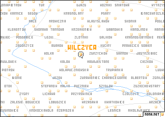 map of Wilczyca