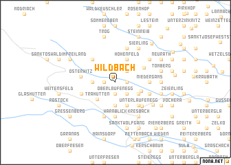 map of Wildbach