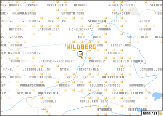 map of Wildberg