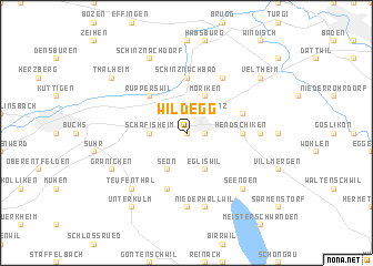 map of Wildegg