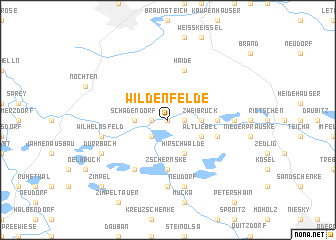 map of Wildenfelde