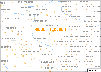 map of Wildentierbach