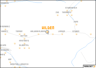 map of Wilden