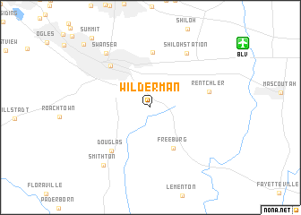 map of Wilderman