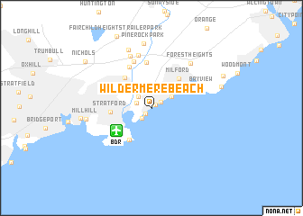 map of Wildermere Beach