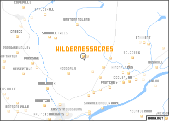 map of Wilderness Acres