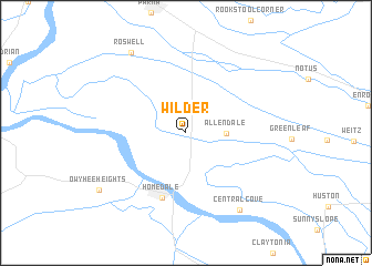 map of Wilder