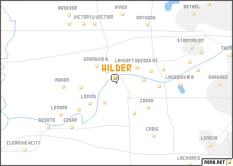 map of Wilder