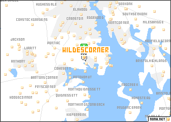 map of Wildes Corner