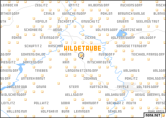 map of Wildetaube