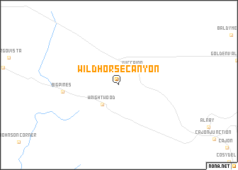 map of Wildhorse Canyon