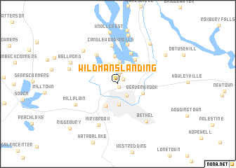 map of Wildmans Landing