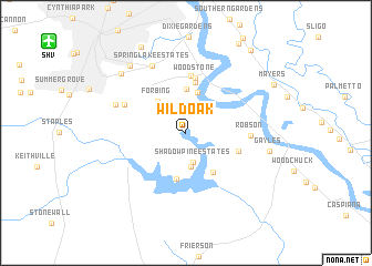 map of Wildoak