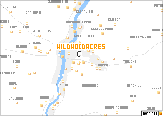 map of Wildwood Acres