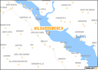 map of Wildwood Beach