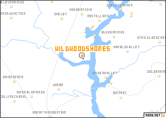 map of Wildwood Shores