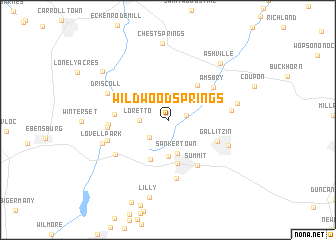 map of Wildwood Springs