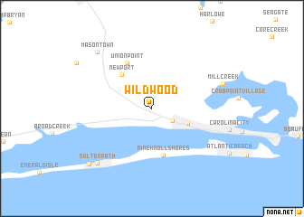 map of Wildwood