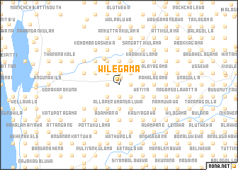 map of Wilegama