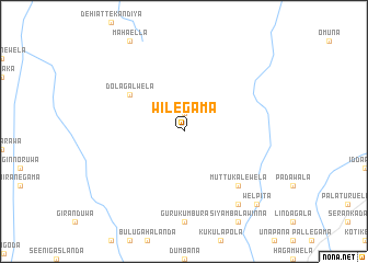 map of Wilegama