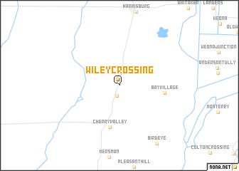 map of Wiley Crossing